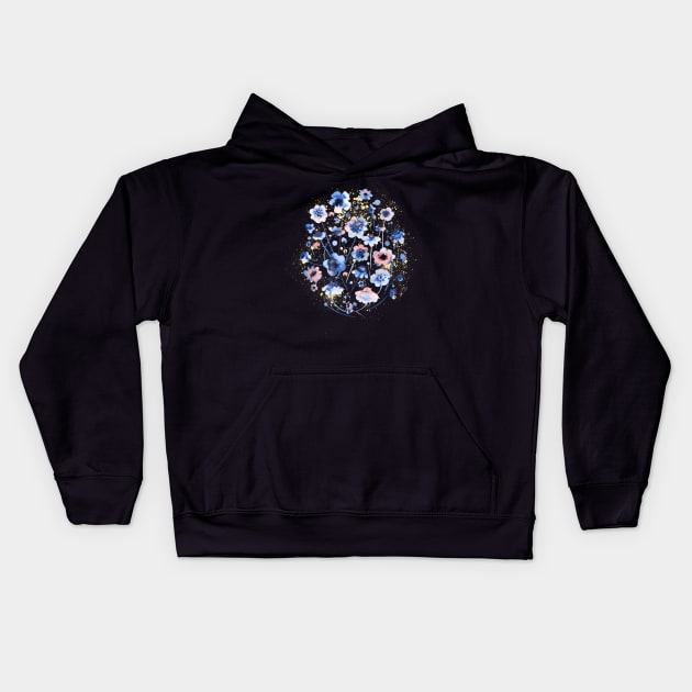 Flowers Kids Hoodie by ninoladesign